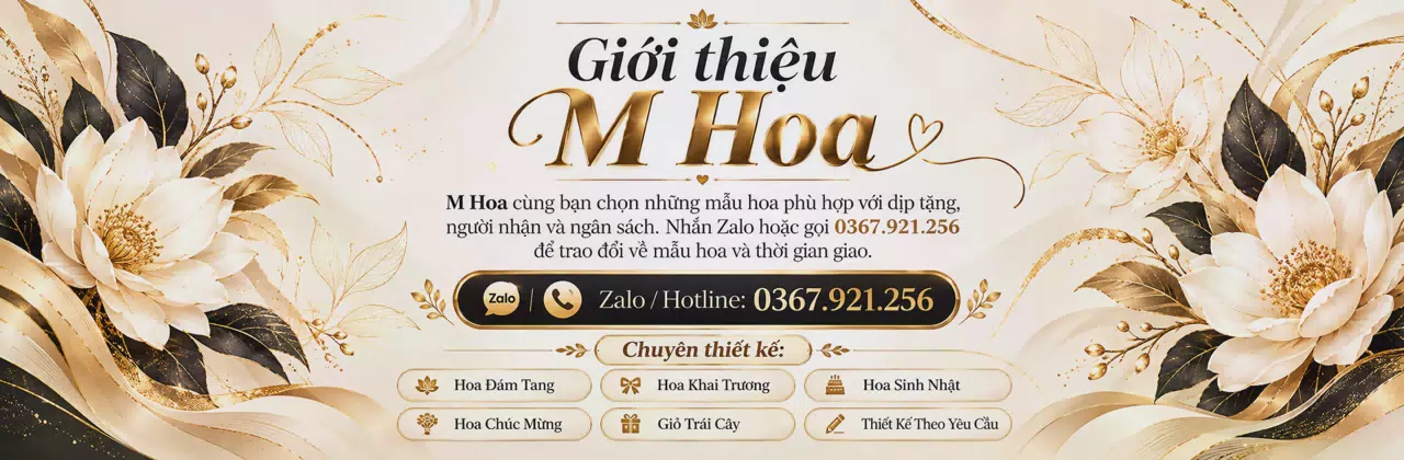 Ảnh bìa Shop hoa tươi Xã Tây Yên An Giang - Một món hoa, nhiều điều muốn nói